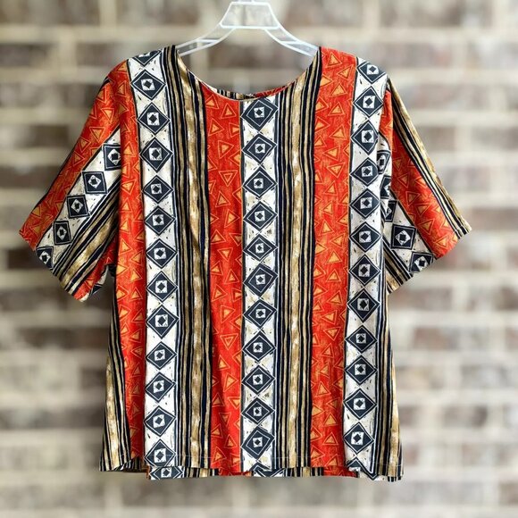 Stylish Vintage My Pieces Womens Short Sleeves Blouse Effortless Casual Fashion - Picture 12 of 14